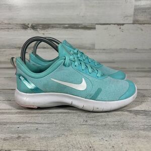 Nike Flex Experience Running Athletic Shoes Teal Green Kid's 4.5 Women's 6‎ US